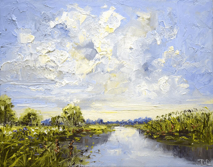 My heart goes, olie op verf van Sonja Brussen